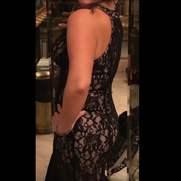 Long Laced Evening Gown - Picture 5 of 5